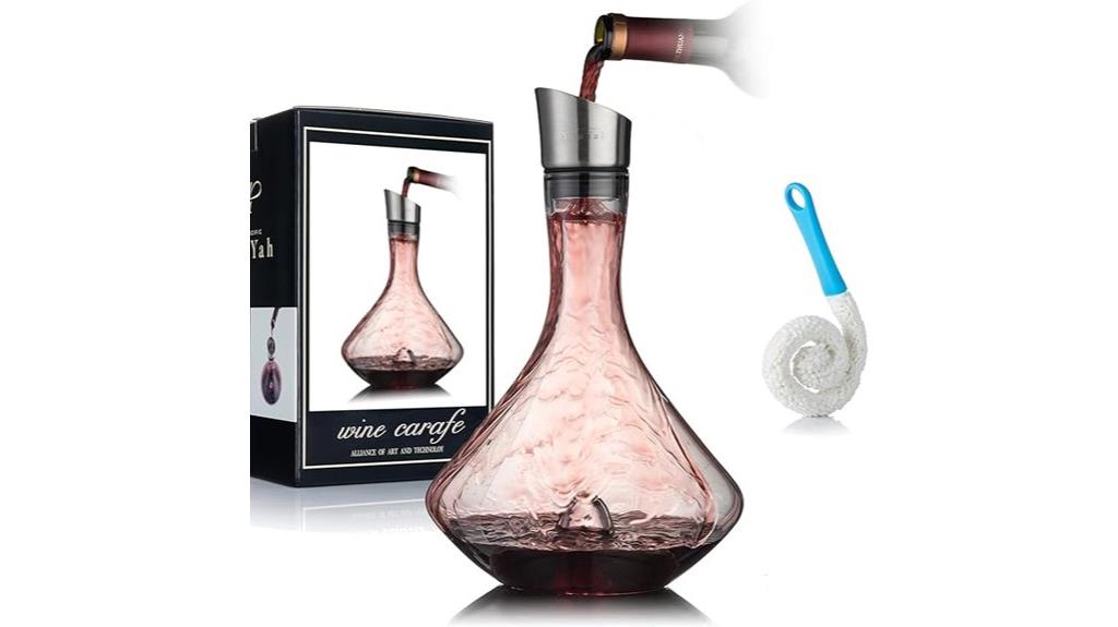wine decanter with aerator