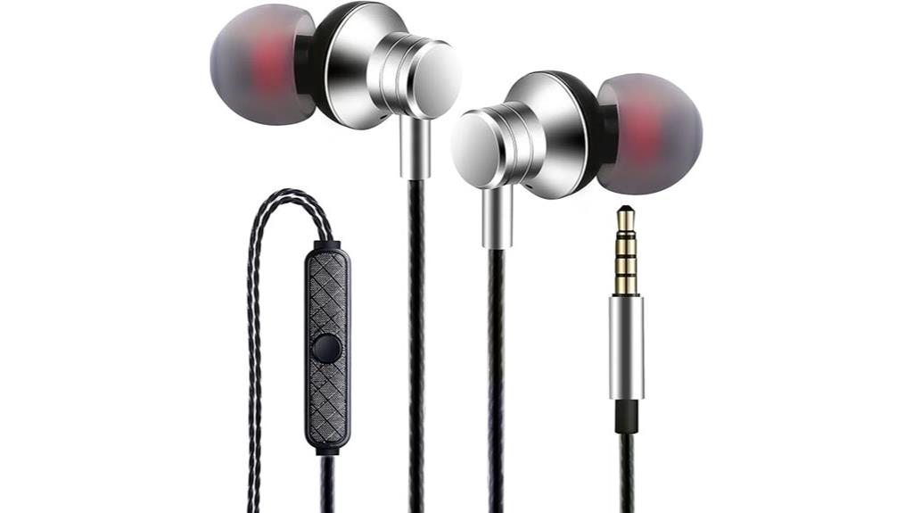 wired earbuds with microphone