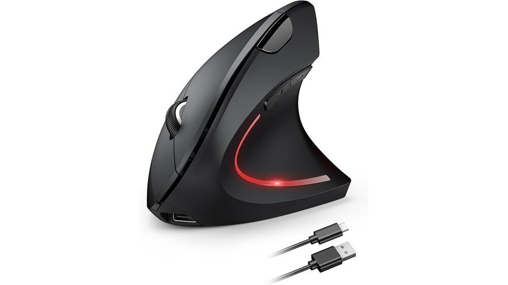 wireless adjustable vertical mouse
