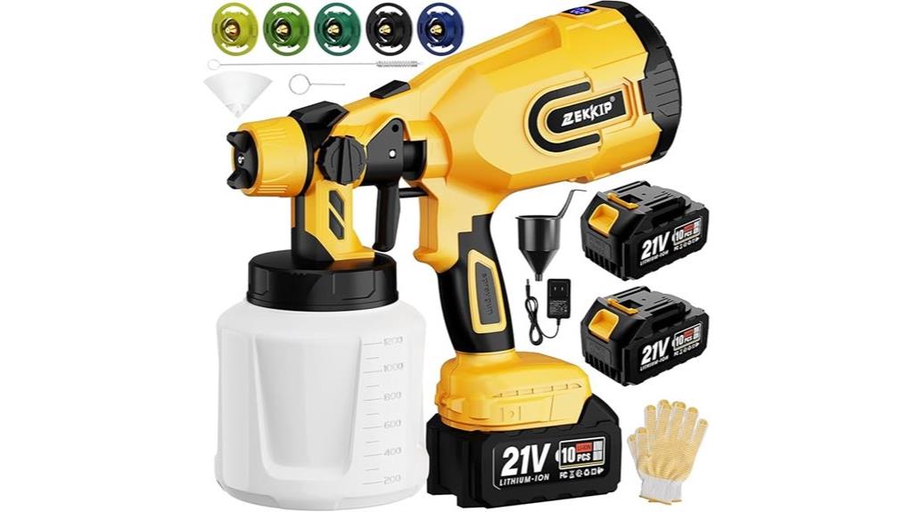 wireless battery powered paint sprayer