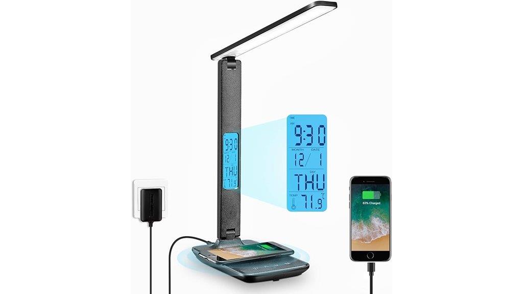 wireless charger desk lamp