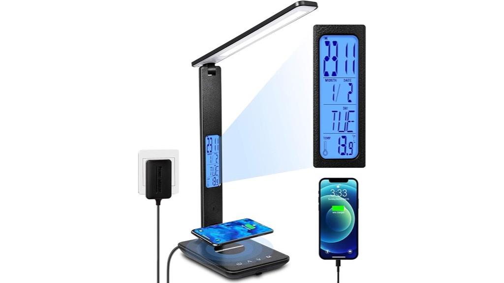 wireless charging desk lamp