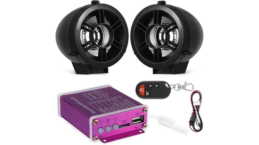 wireless motorcycle audio system