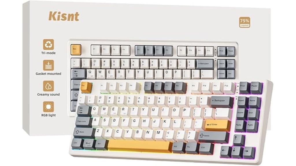 wireless retro mechanical keyboard