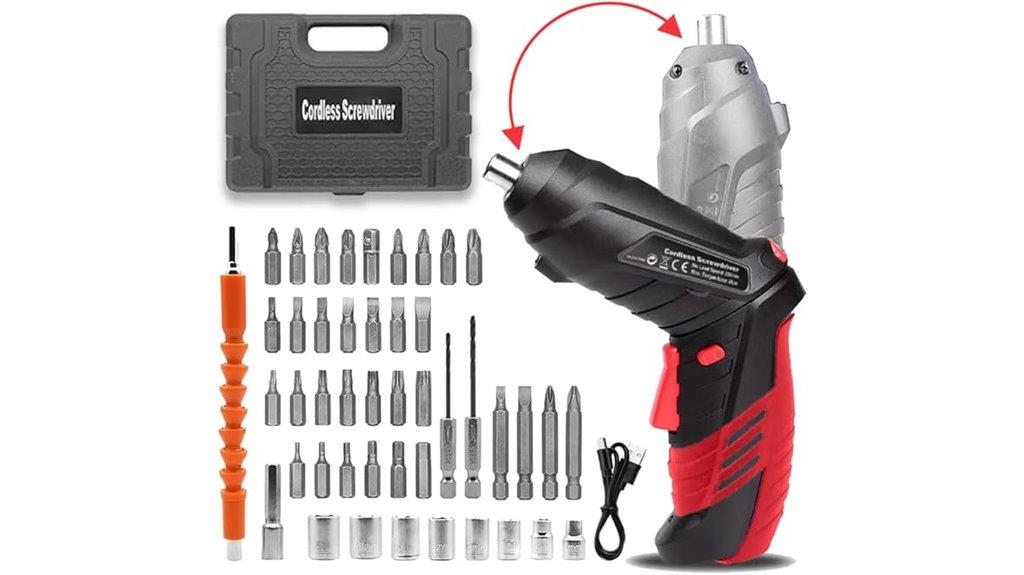 wireless screwdriver kit with lights