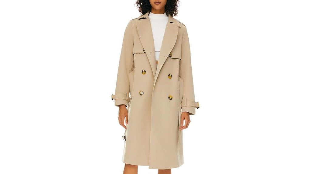 women s 3 4 trench coat