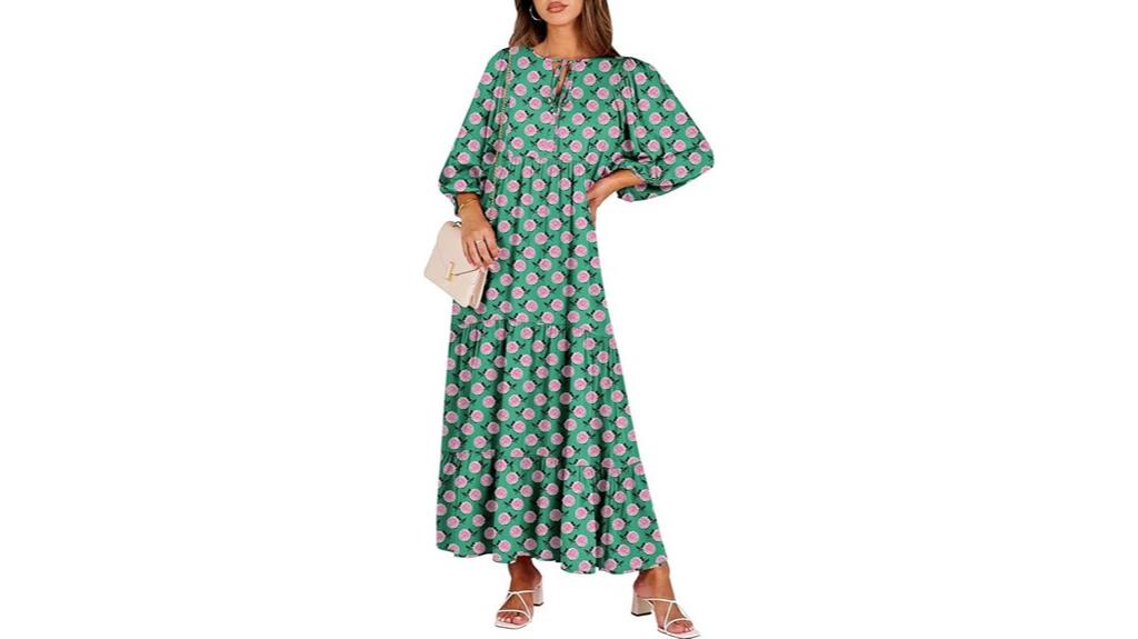 women s boho maxi dress