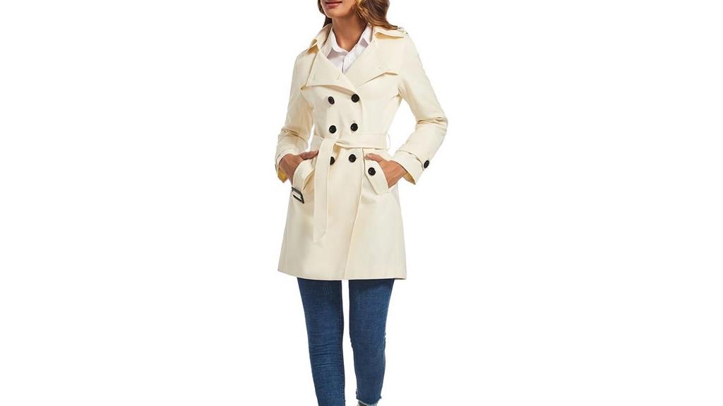 women s double breasted coat