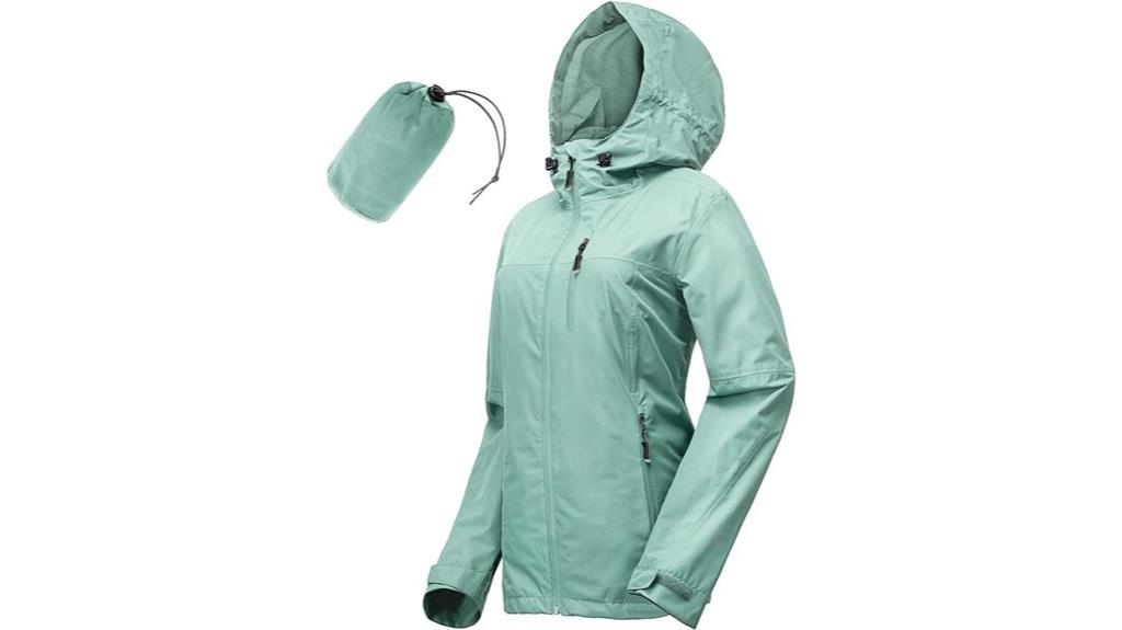 women s packable rain jacket
