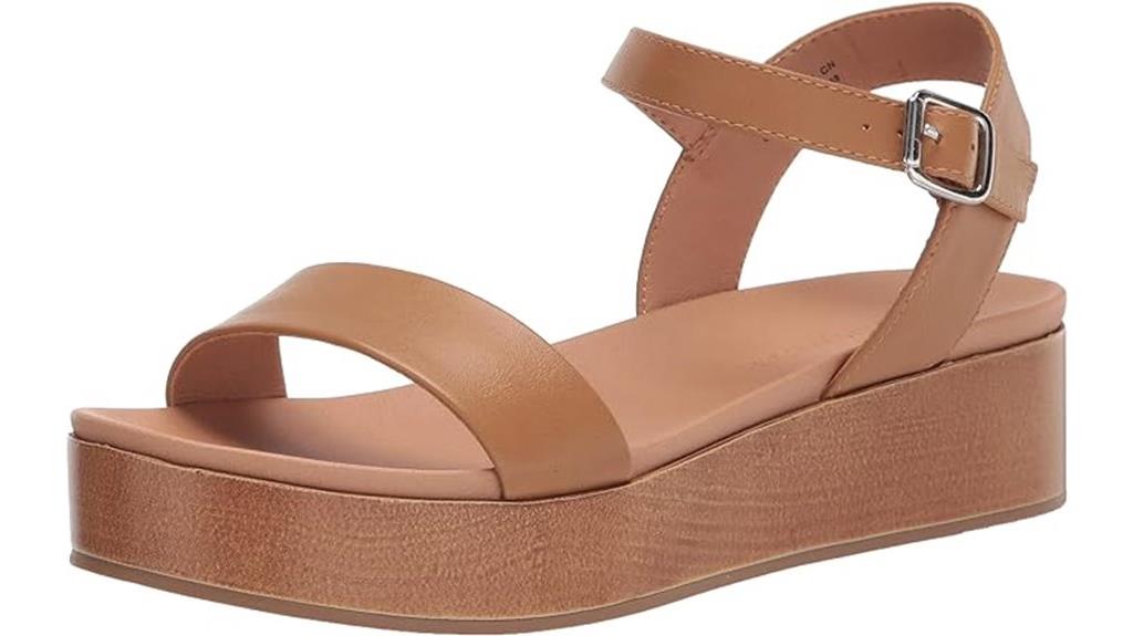 women s two band flatform sandal
