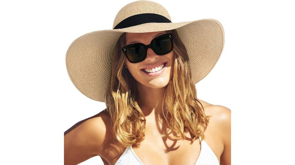 women s wide brim straw hat