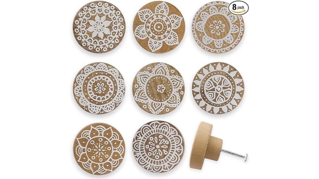 wooden boho nursery handles