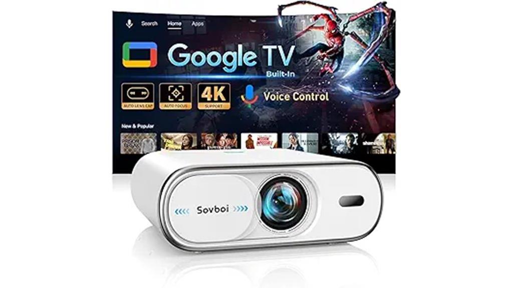 portable 4k projector with google