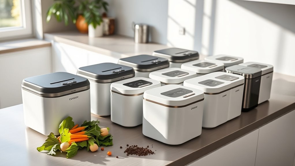 top electric kitchen compost bins
