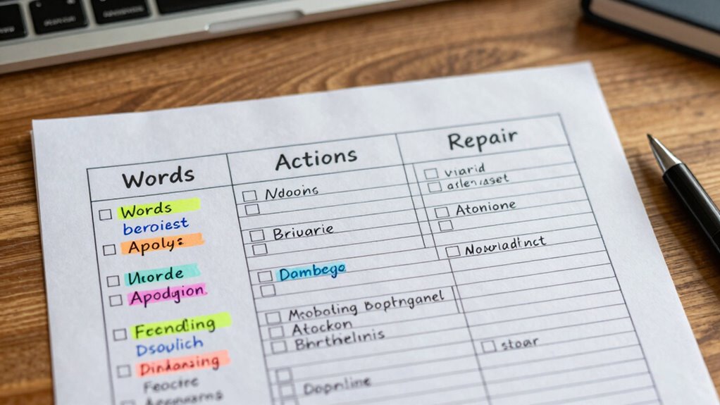 align actions with words