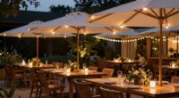 patio umbrella light guide