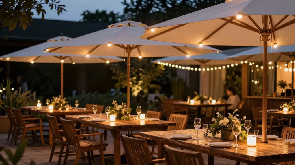 patio umbrella light guide