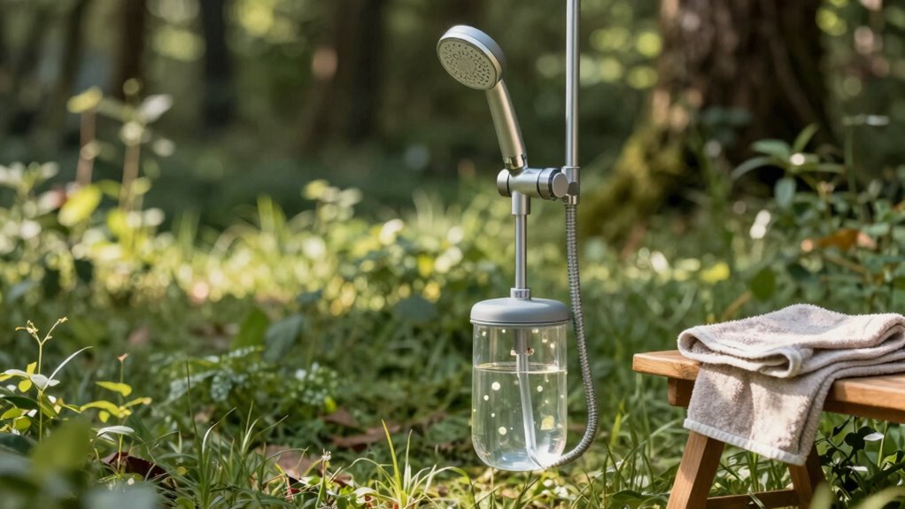 portable shower features checklist