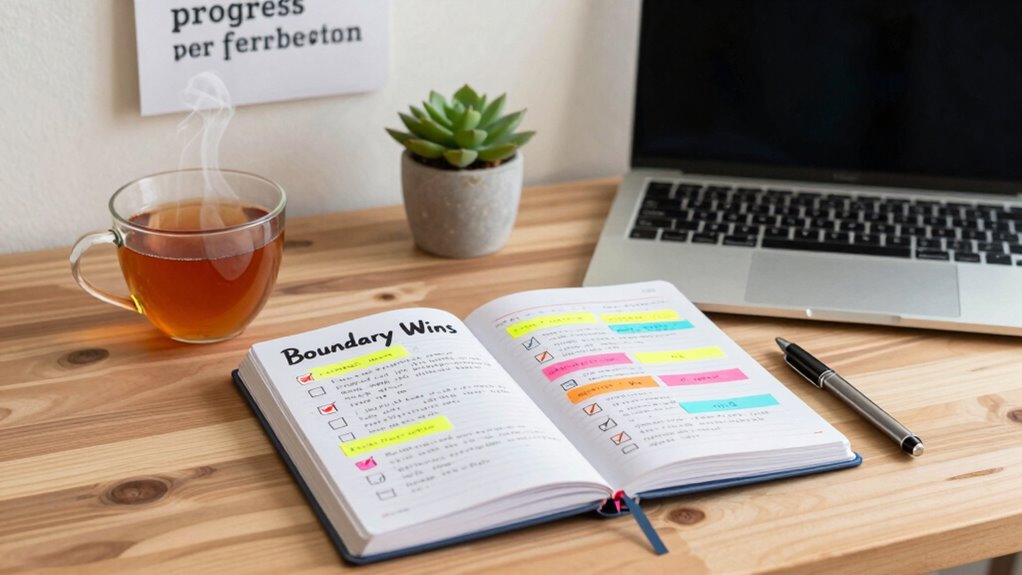 set boundaries celebrate progress