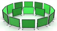 top collapsible green screens