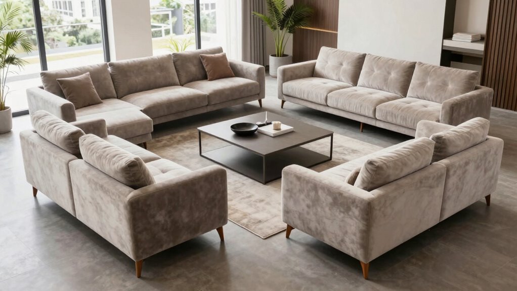 top convertible u shaped sofas