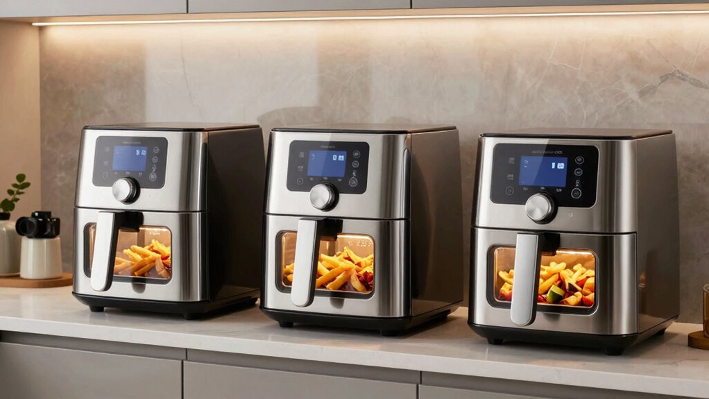 top double door air fryers