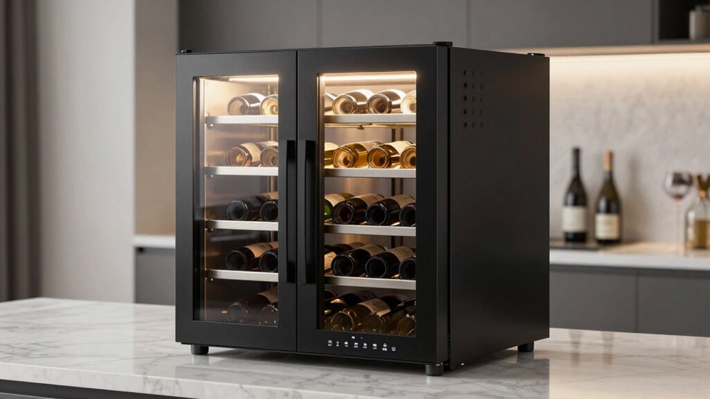 top dual zone wine coolers