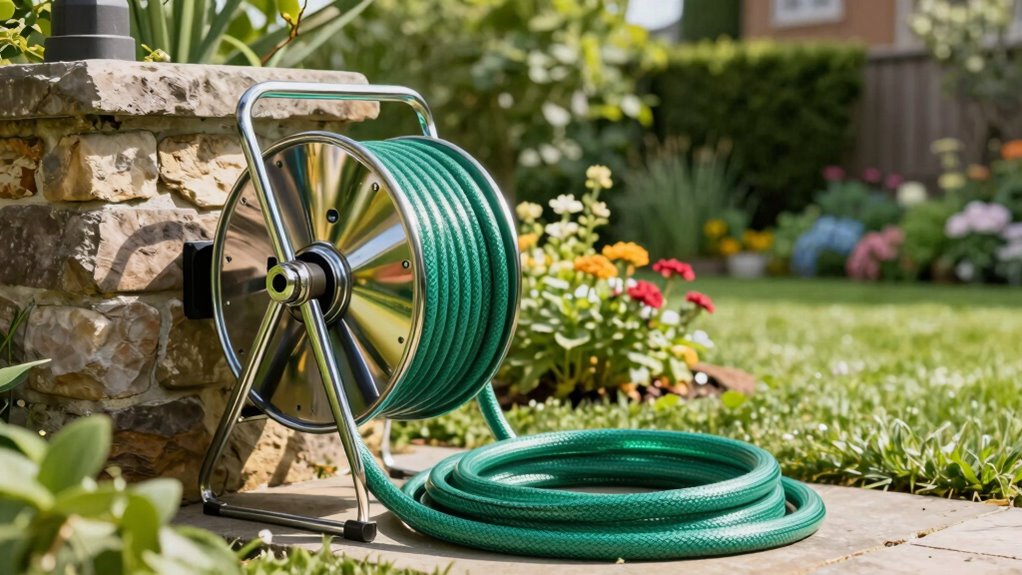 top retractable garden hose reels