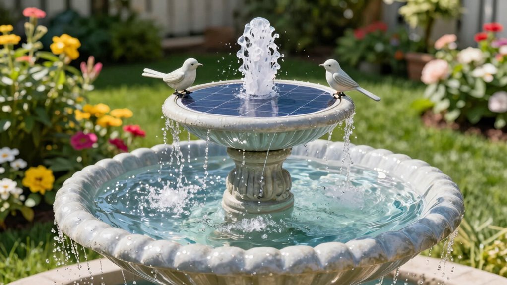 top solar birdbath fountains