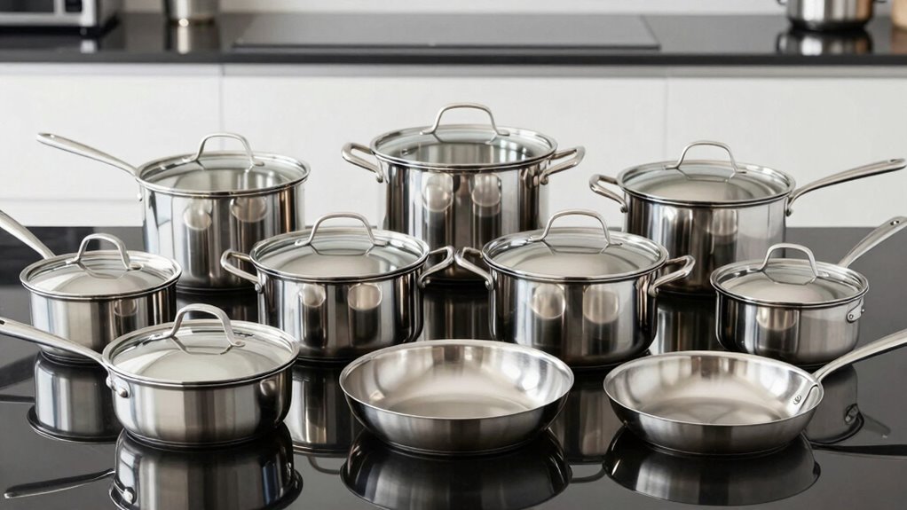 top stainless steel induction cookware