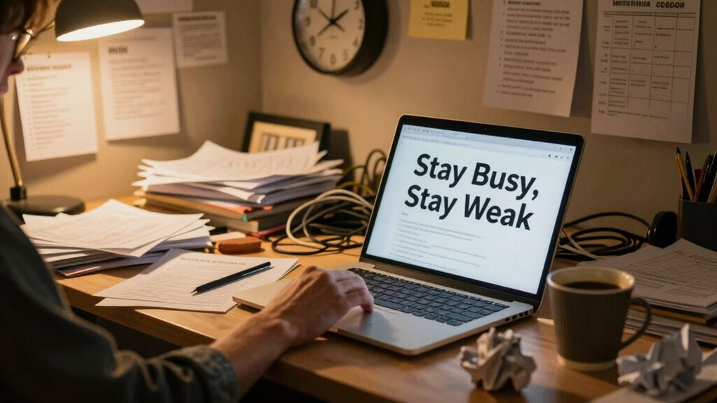 overworking to weaken strength