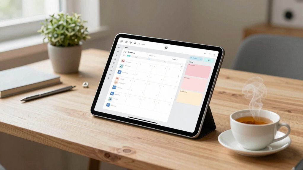 transform tablet into planner