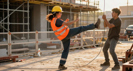 Worker Saves Colleague with Flying Kick from Electric Shock