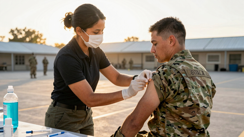Military requiring flu vaccines for recruits as Air Force base deals with outbreak
