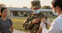 US military requires flu vaccine for some after outbreak in Texas training center