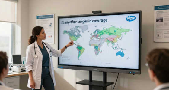 Pfizer Surges In Global Coverage